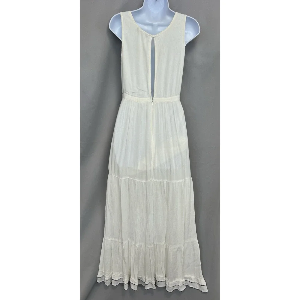 Lulus Tickets To Paradise Embroidered Maxi Dress Women's Sz Small - Picture 6 of 16